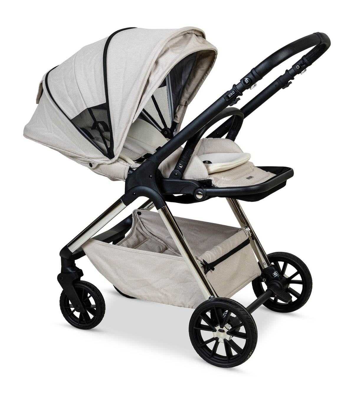 עגלת תינוק BRO מבית BÉBÉ – בז' ניקל