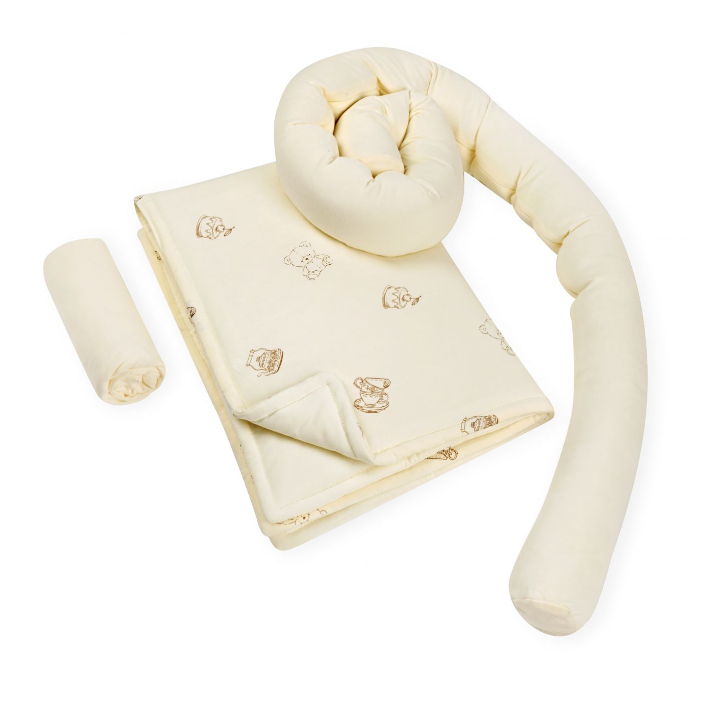סט עריסה עם נחשוש קלועה Teddy