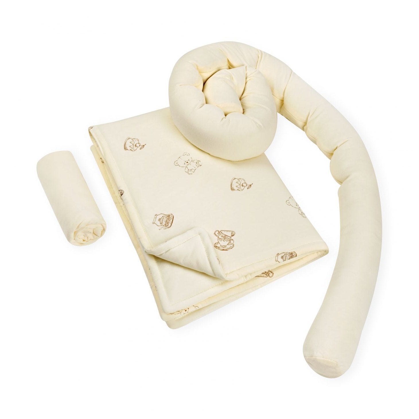 סט עריסה עם נחשוש קלועה Teddy