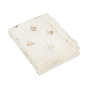 שמיכת טטרא עם מילוי ומלמלה 75X110 ס”מ Teddy bear