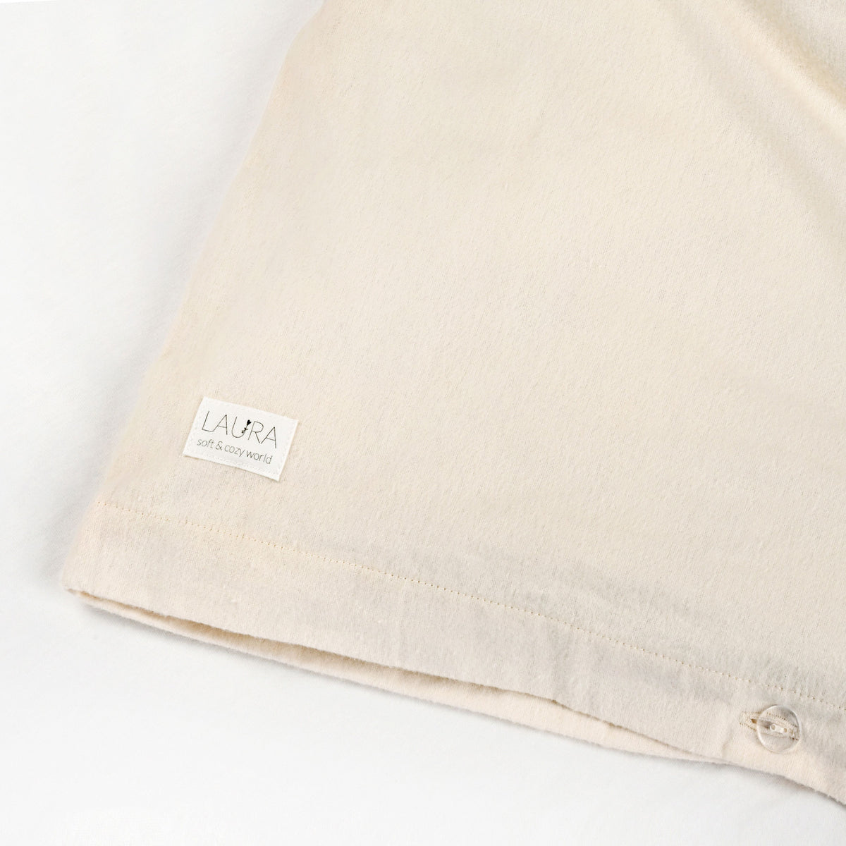 ציפה לשמיכה פלנל 100X150 ס”מ cozy off-white