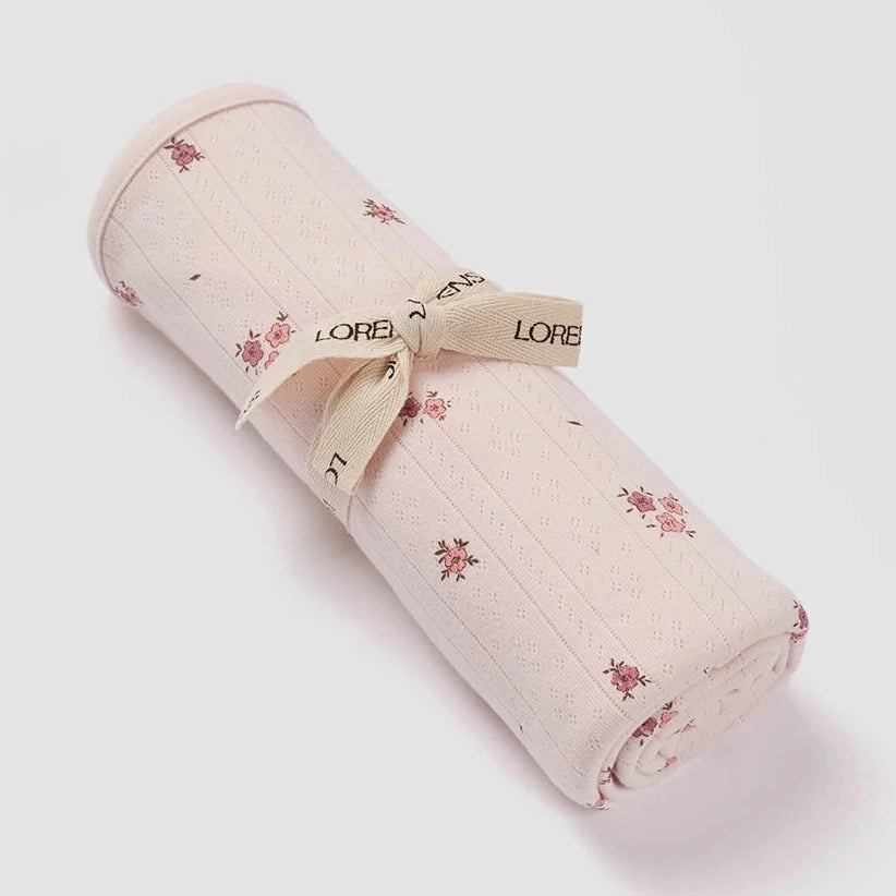 שמיכה מבד פוינטל Pink Flowers – ורוד