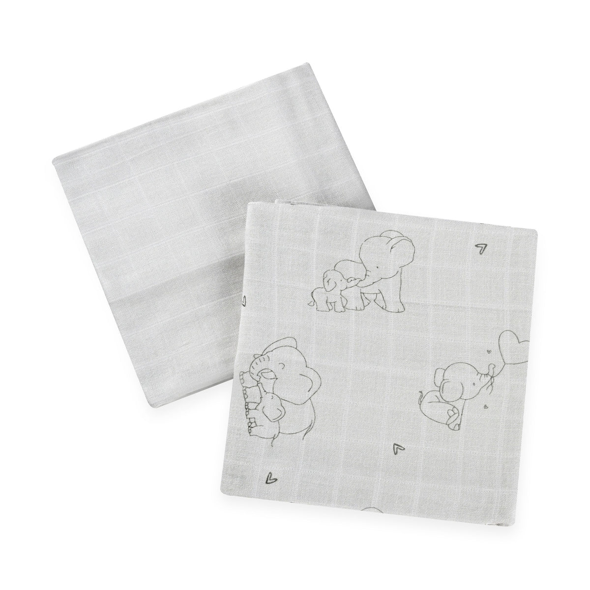 זוג חיתולי במבוק 60*60 ס”מ Elephant