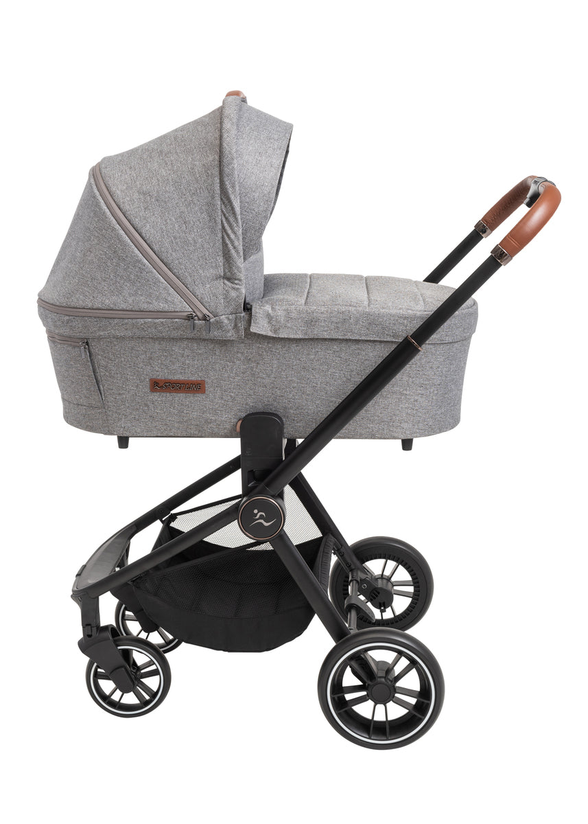 עגלת Sport Line CIELO XL 2023 אפור ידית חומה – תצוגה, מבצע חיסול