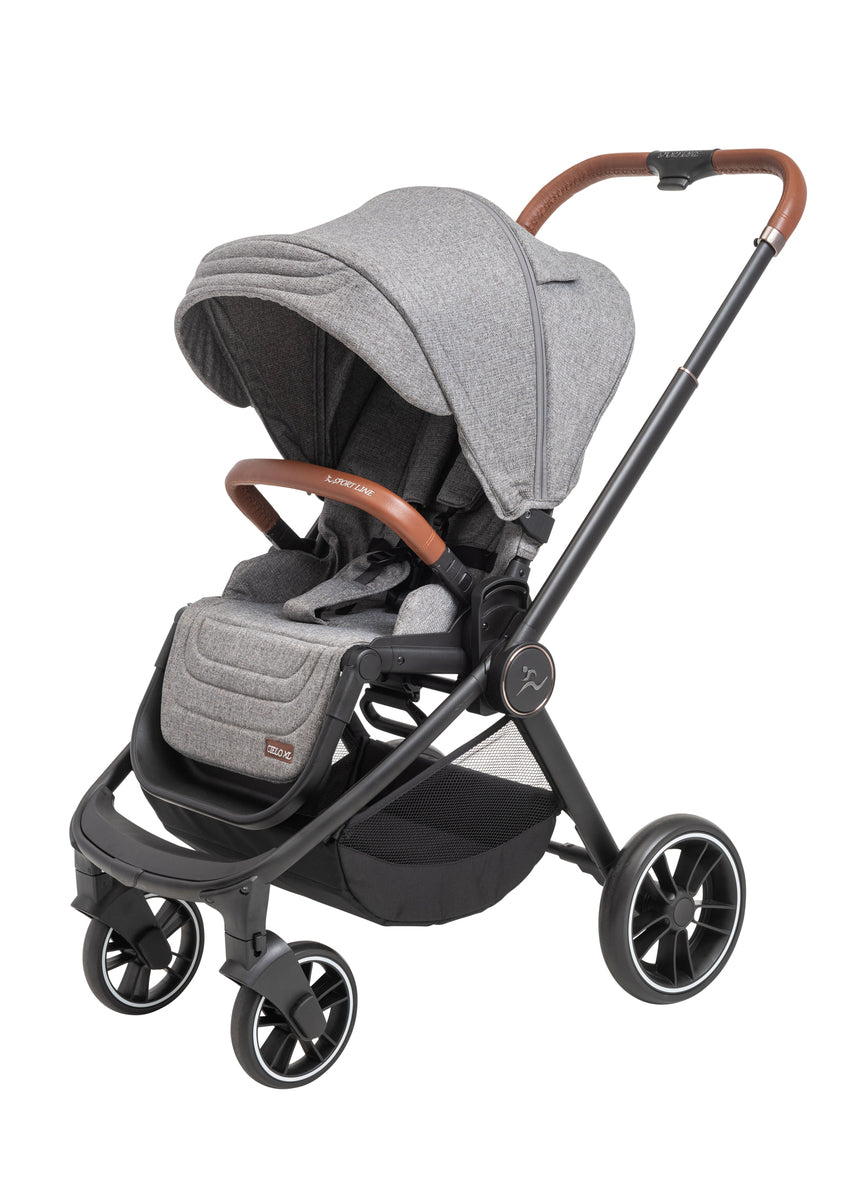 עגלת Sport Line CIELO XL 2023 אפור ידית חומה – תצוגה, מבצע חיסול