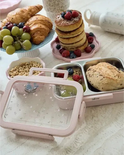 קופסת אוכל עם חלוקה פנימית מנירוסטה