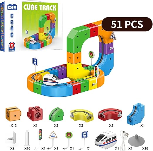 רכבת קוביות מגנט