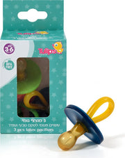 מוצץ גומי בליסטר 3 יח קטן