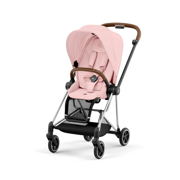 עגלת תינוק Mios 3 שלדת כרום חום