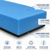 מזרן דו-צדדי עם צד קשיח 63×100