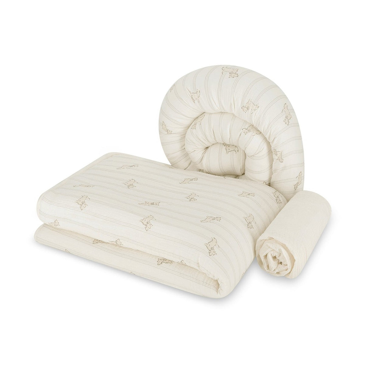 סט מצעים לעריסה ( עם נחשוש ) – כלב