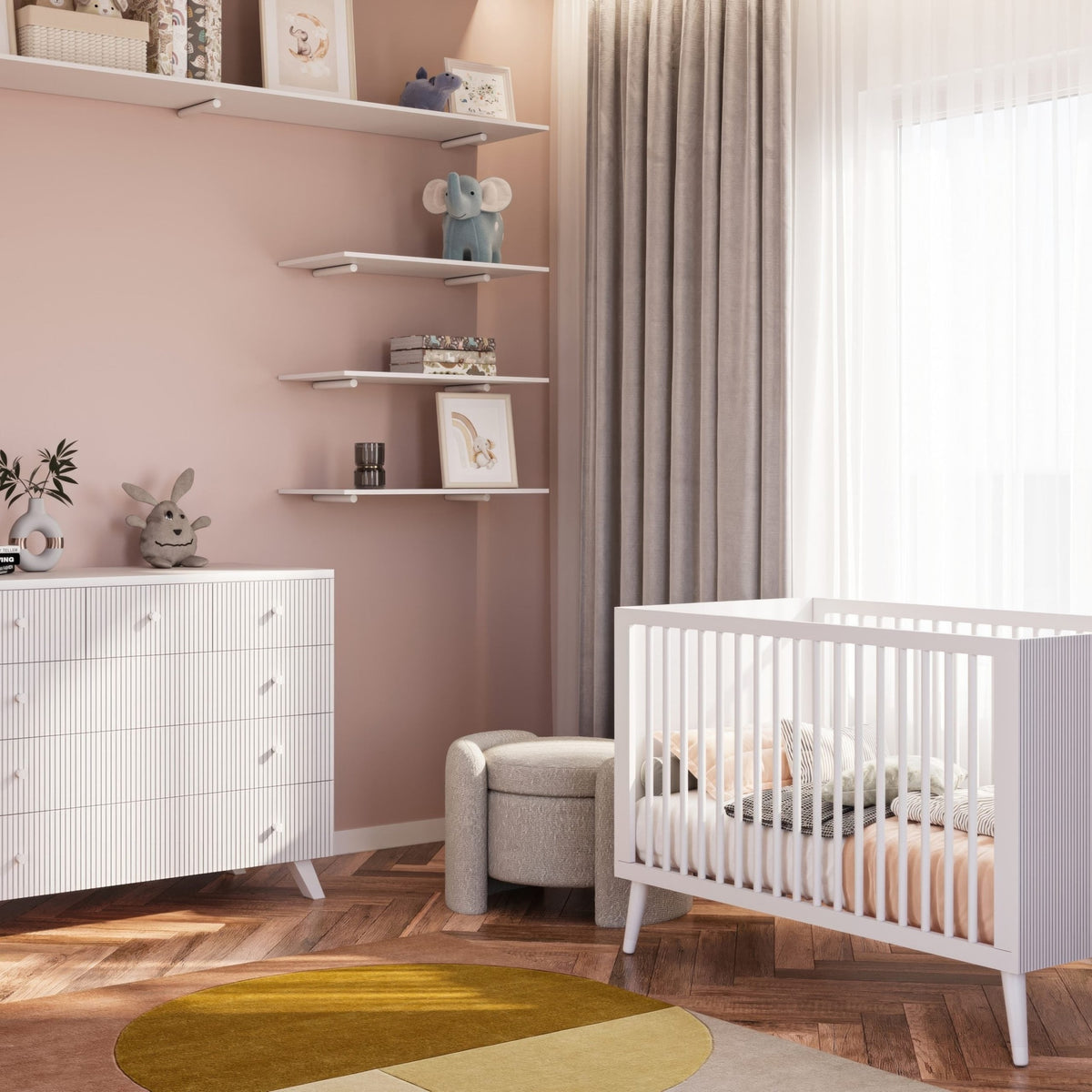חדר תינוק איביזה לבן