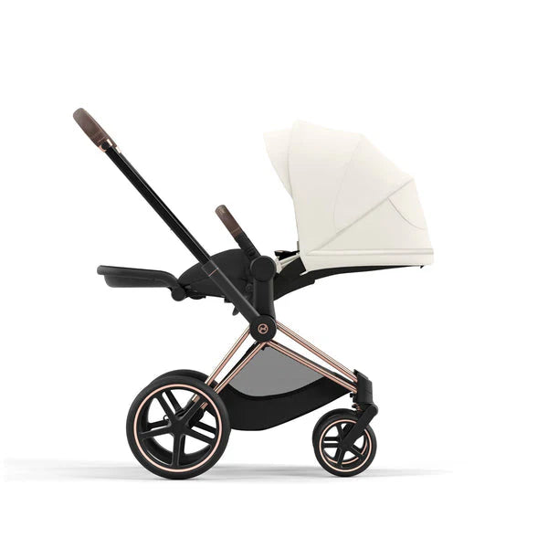 עגלת Cybex Priam 4 לבן שלד רוזגולד – חדשה, מבצע חיסול