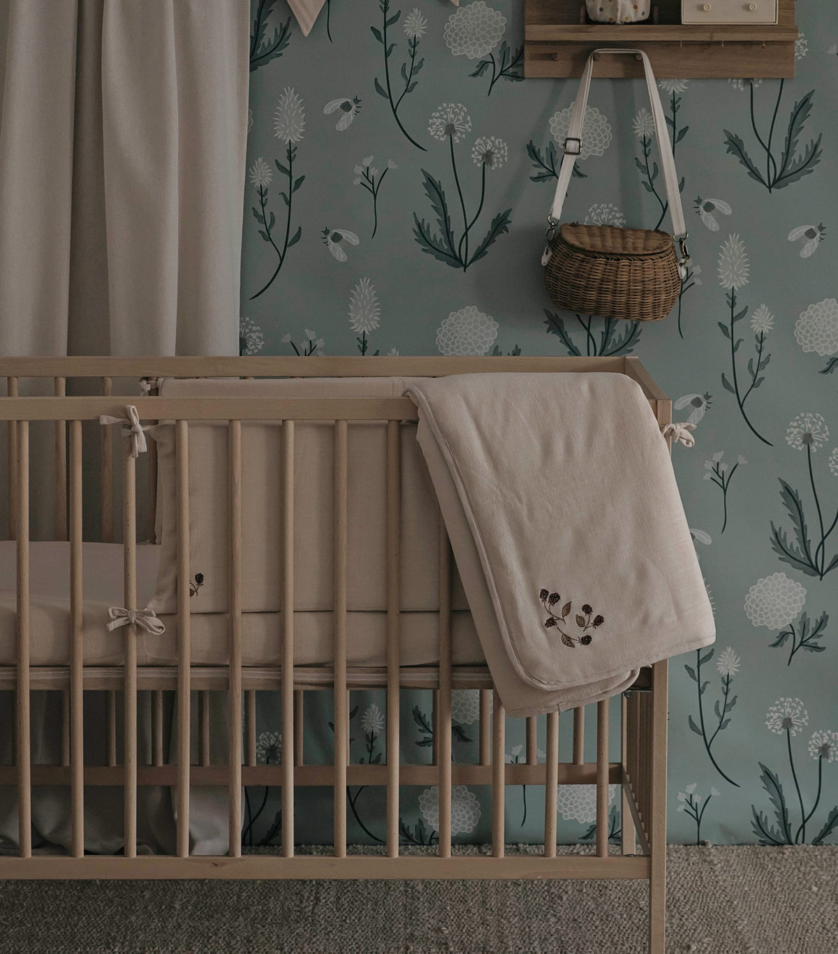 סט מצעים לעריסה – ציפורים